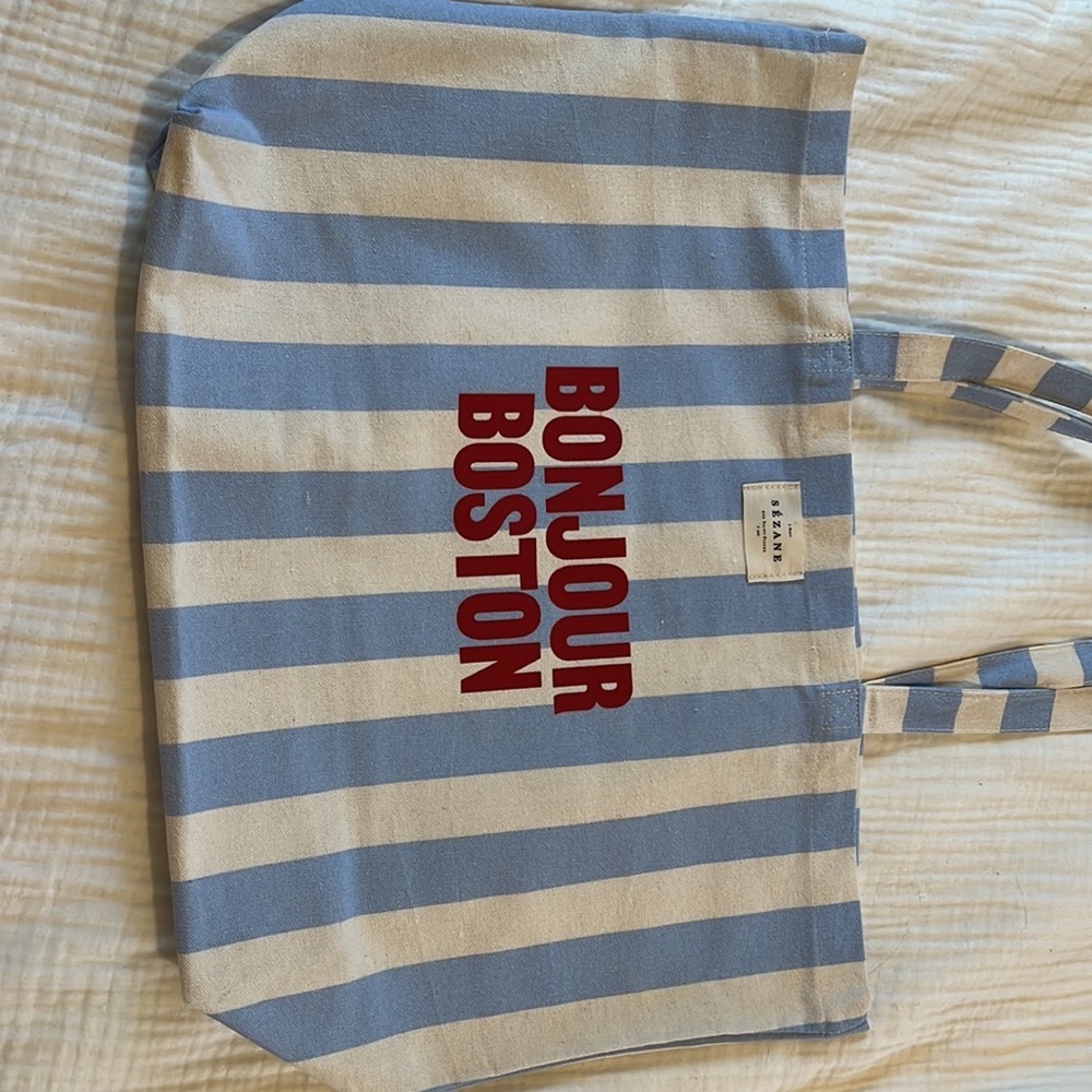 Sézane Bonjour Boston Tote NWOT